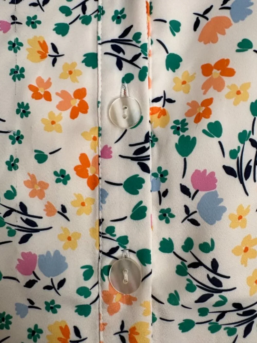 NWOT Summersalt White Floral Belted Shirt Dress. Size M - Picture 6 of 15